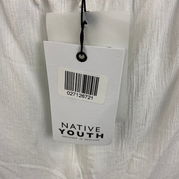 Native Youth Cream Lace Halter Dress XS NEW - Picture 4 of 8